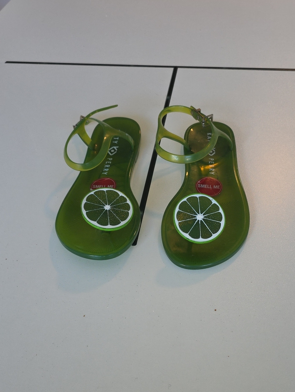 Green Jelly Lime Sandals - Women